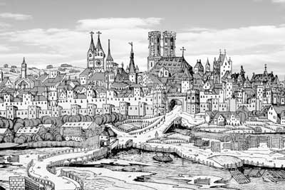 Historische Stadtansichten Münchens