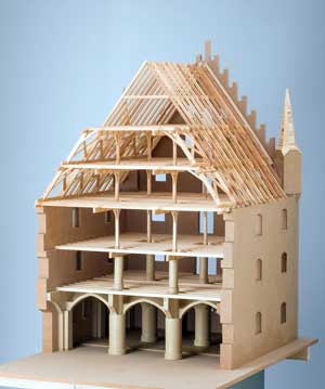 Plakat zur Ausstellung Die Dächer Münchens