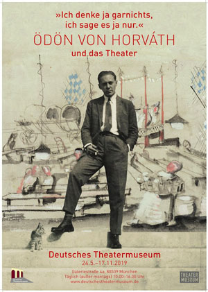 Plakat zur Ausstellung Ödön von Horváth. Erotik, Ökonomie und Politik