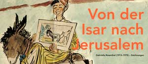 Plakat zur Ausstellung Von der Isar nach Jerusalem