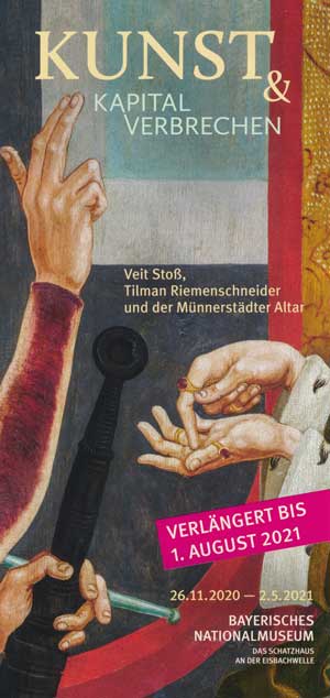Plakat zur Ausstellung Kunst und Kapitalverbrechen