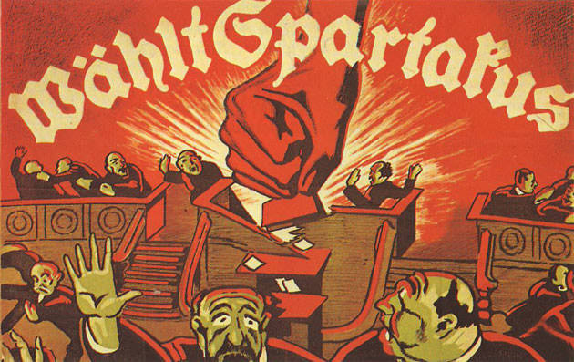 Wahlplakat Spartakus