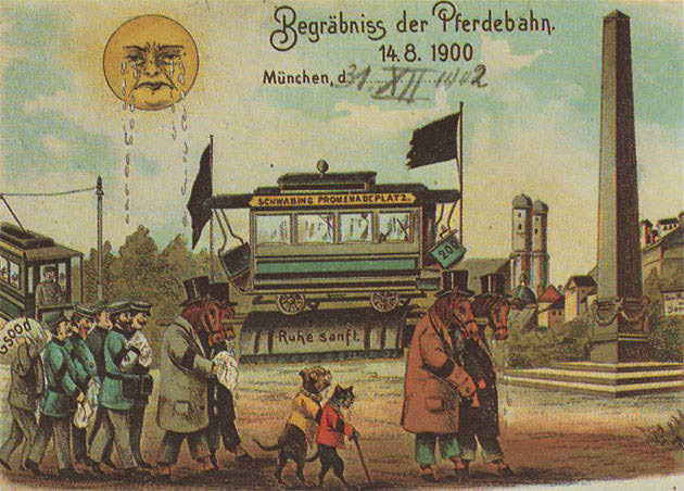 Beerdigung der Pferdebahn