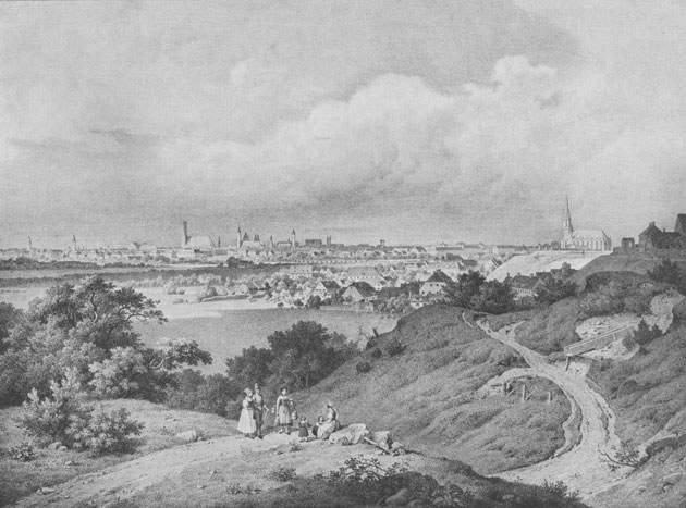 Stadtansicht von Südosten