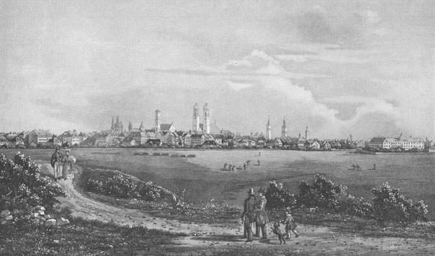 Stadtansicht von der Theresienhöhe