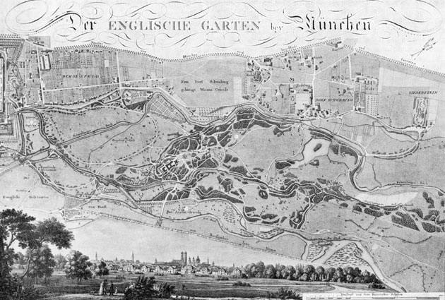 Der Englische   Garten bey München