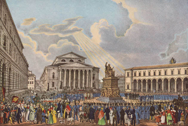 Enthüllung des Denkmals für Max I. Joseph