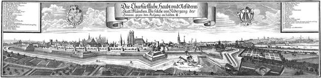 Stadtansicht München von Westen