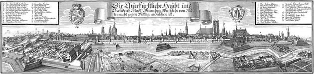 Stadtansicht München von Norden
