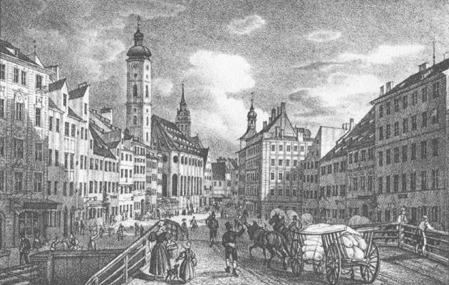 Das Thal von der Hochbrücke aus