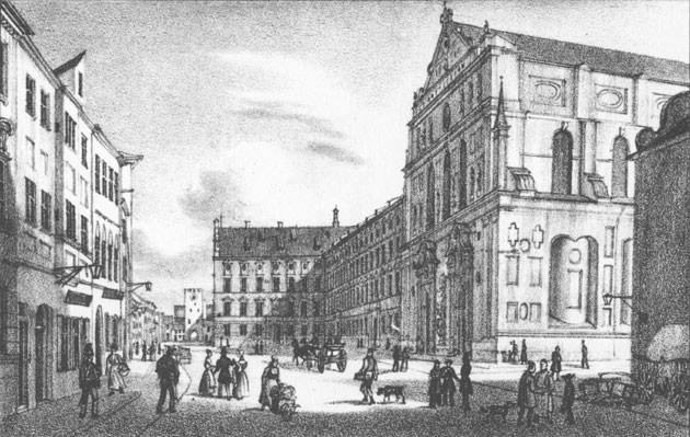 St. Michaelskirche mit der Neuhauserstraße