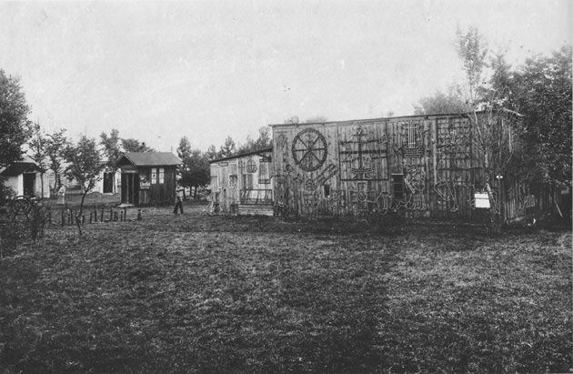 Feuerwerkerei an der äußeren Balanstraße