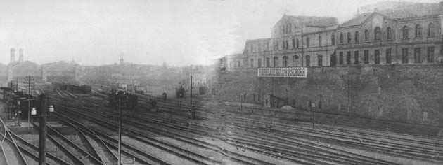 Blick auf den Hauptbahnhof