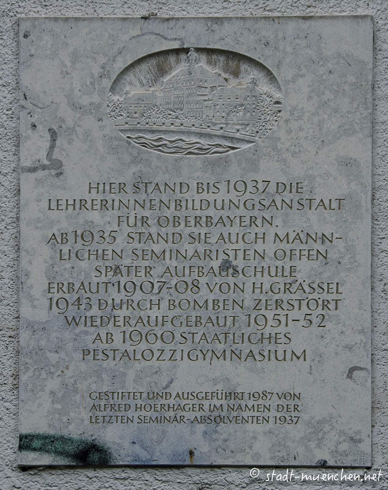 Gedenktafel Lehrerinnenbildungsanstalt