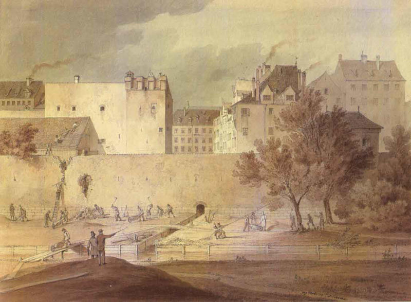 Abbruch der Stadtmauer