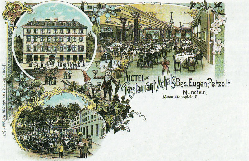 Postkarte Hotel Achatz