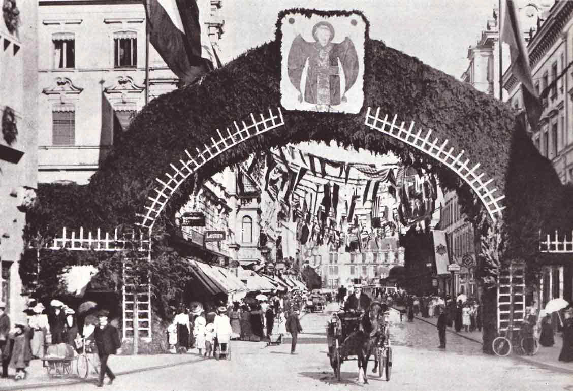 Die Gruppe Verkehr beim 

Festzug 1925