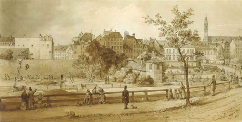 Abruch der Stadtmauer