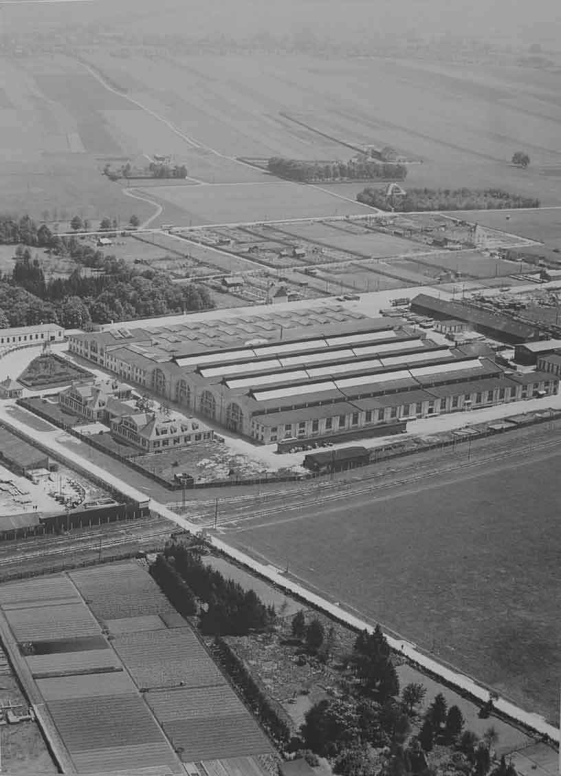Luftaufnahme des Betriebsgeländes MVG