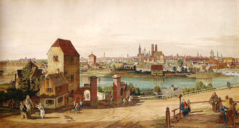 Der Canaletto-Blick auf München