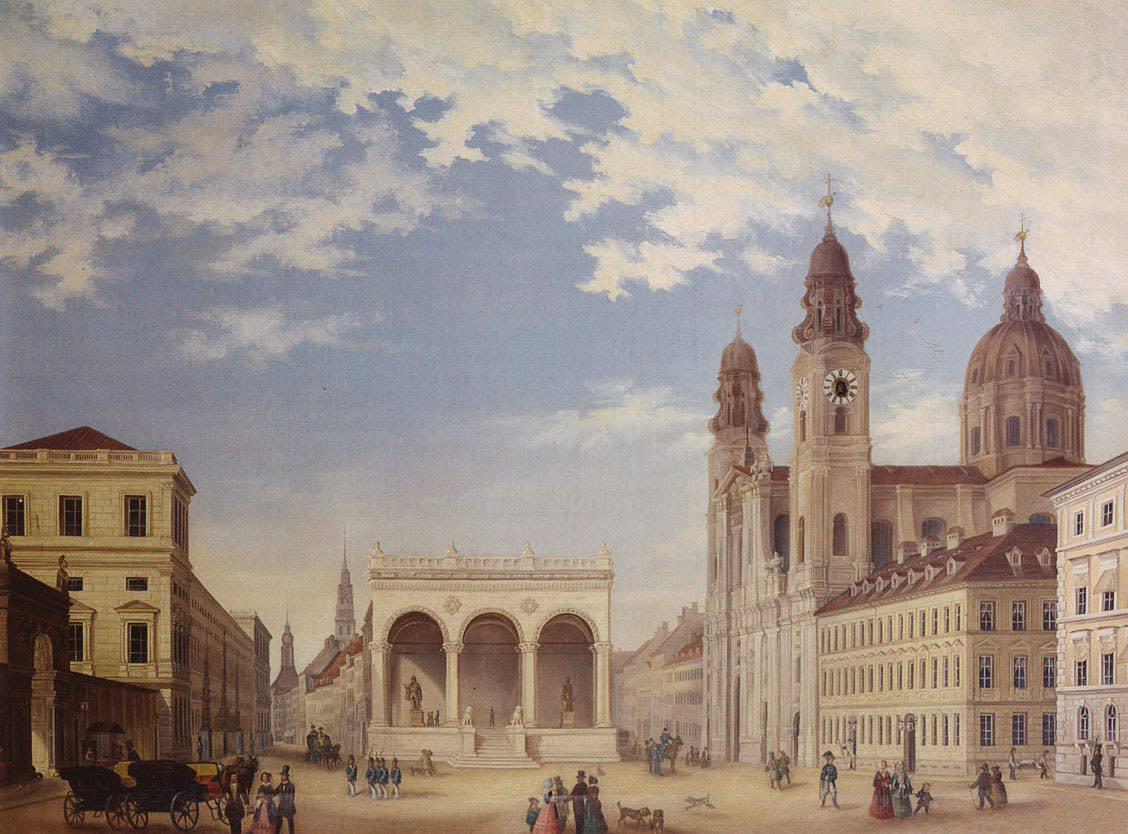 Feldherrnhalle und Theatinerkirche