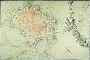  - Karte mit der Wallbefestigung