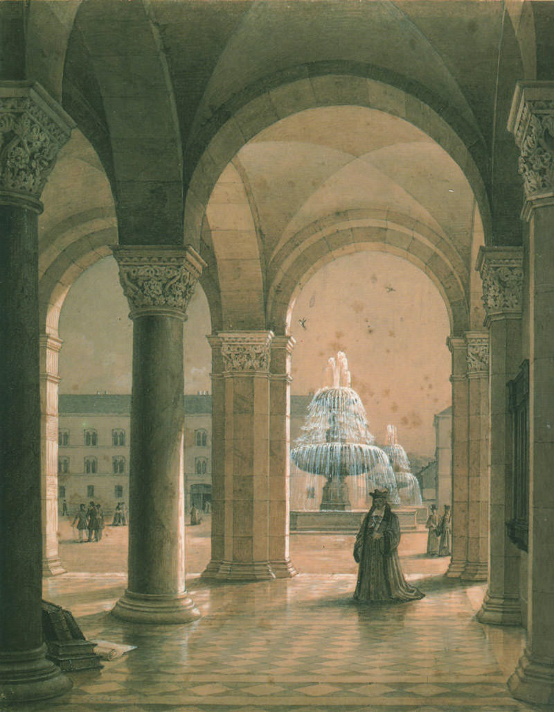 Säulenhalle der Universität