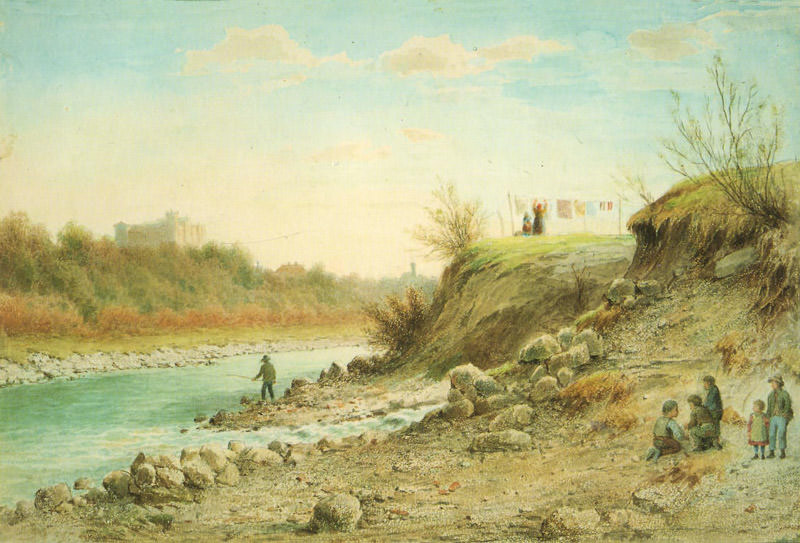An der Isar bei der Maximiliansbrücke