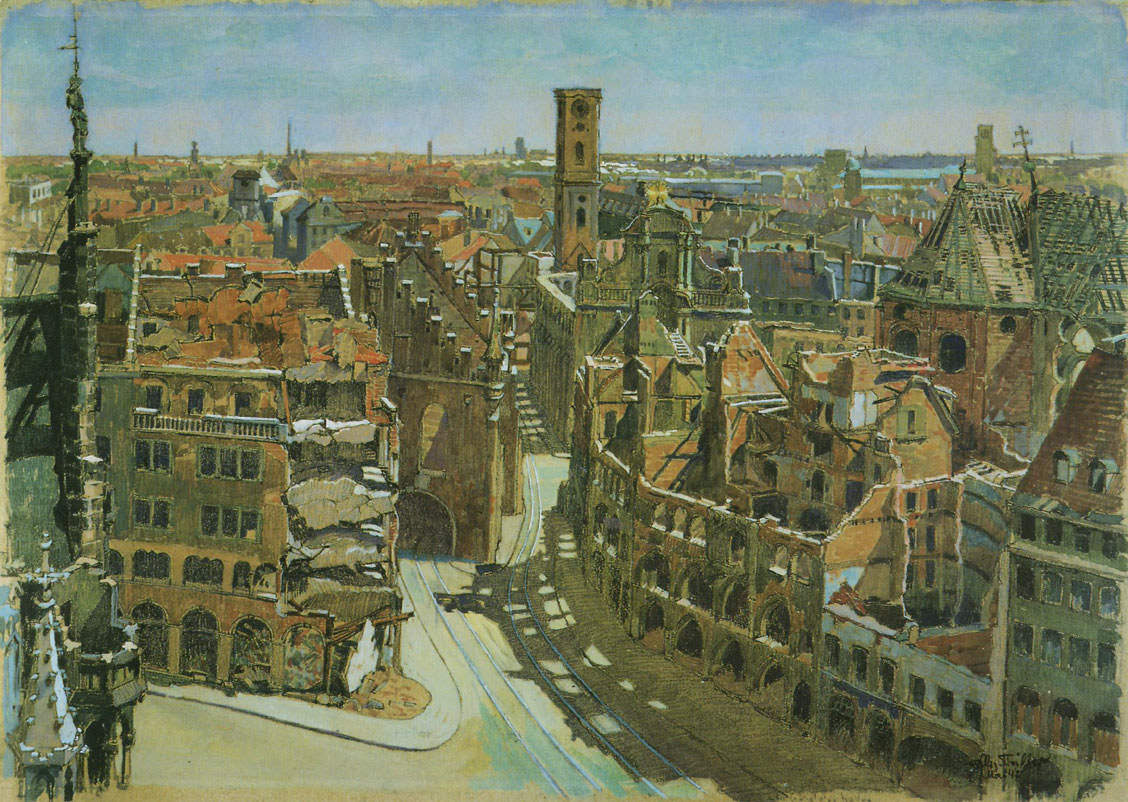 Das zerstörte Stadtzentrum