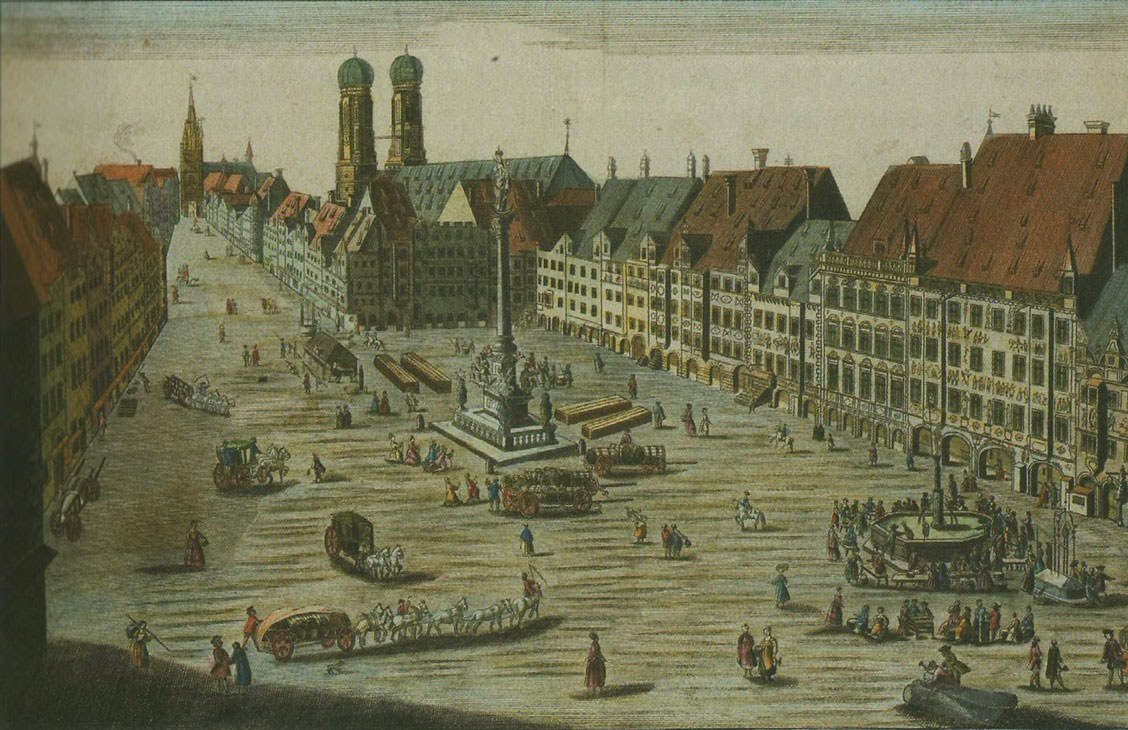 Marienplatz um 1730