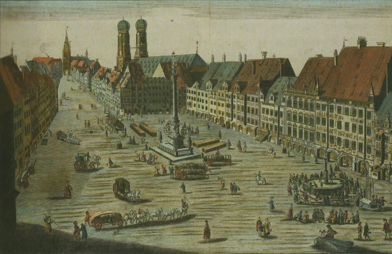Marienplatz um 1730