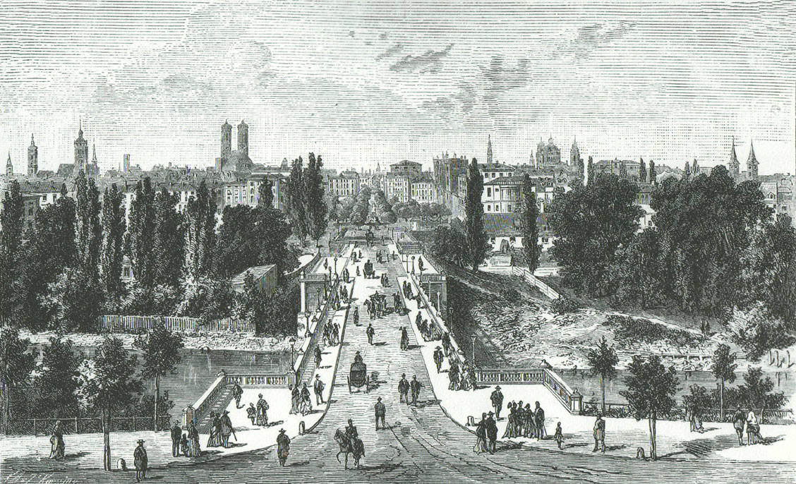 Maximiliansbrücke und Maximilianstraße