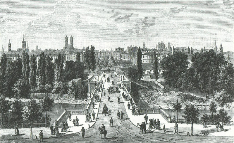 Maximiliansbrücke und Maximilianstraße