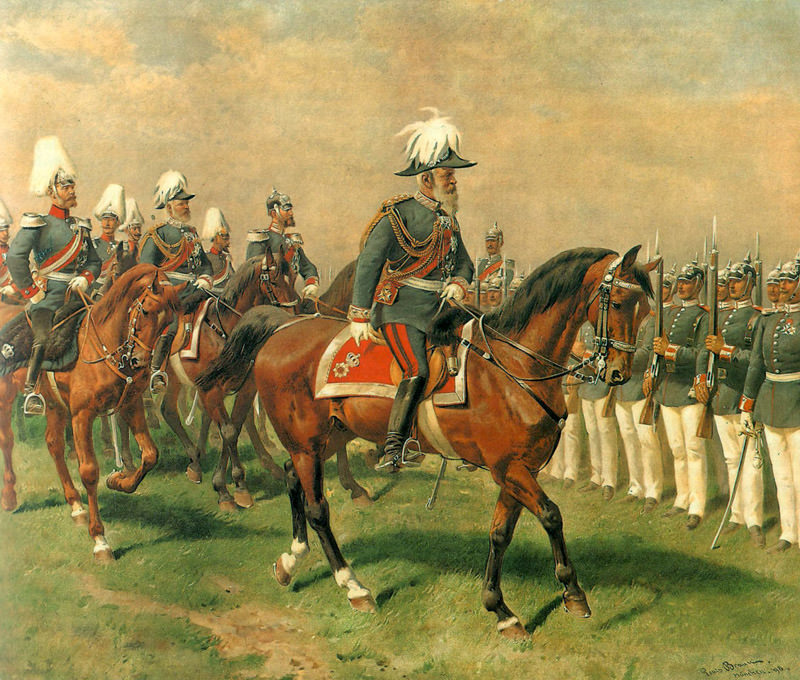 Prinzregent Luitpold bei der Frühjahrsparade