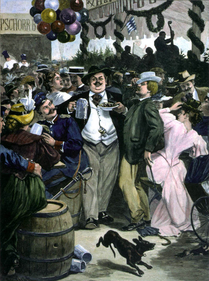 Oktoberfest um 1890