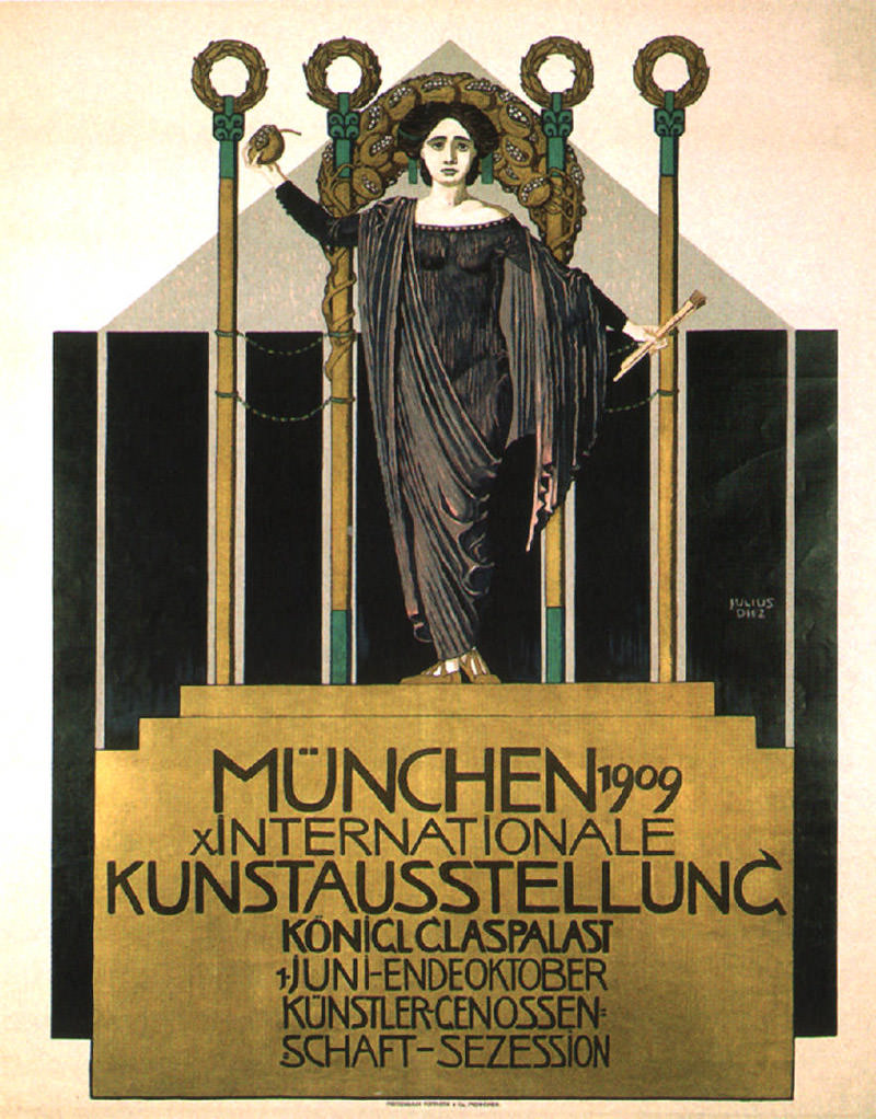 Plakat zur Kunstausstellung 1909