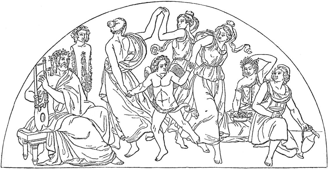 Lünettenbild im Speisesaal des Königsbau