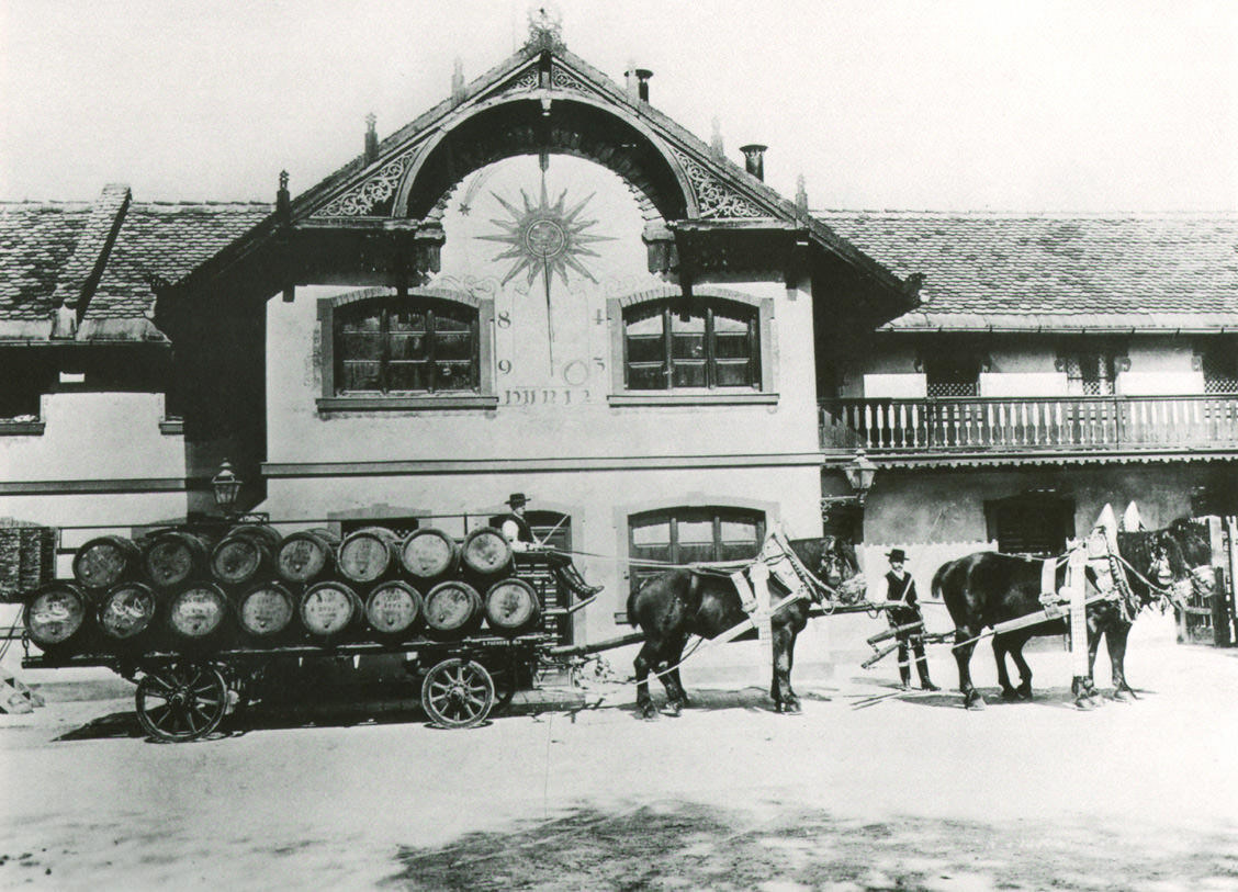Bierwagen der Pschorrbrauerei 