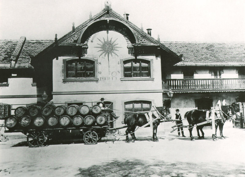 Bierwagen der Pschorrbrauerei 