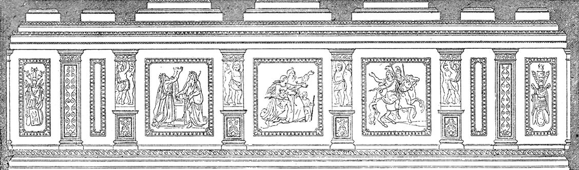 Fries im Thronsaal der Königin