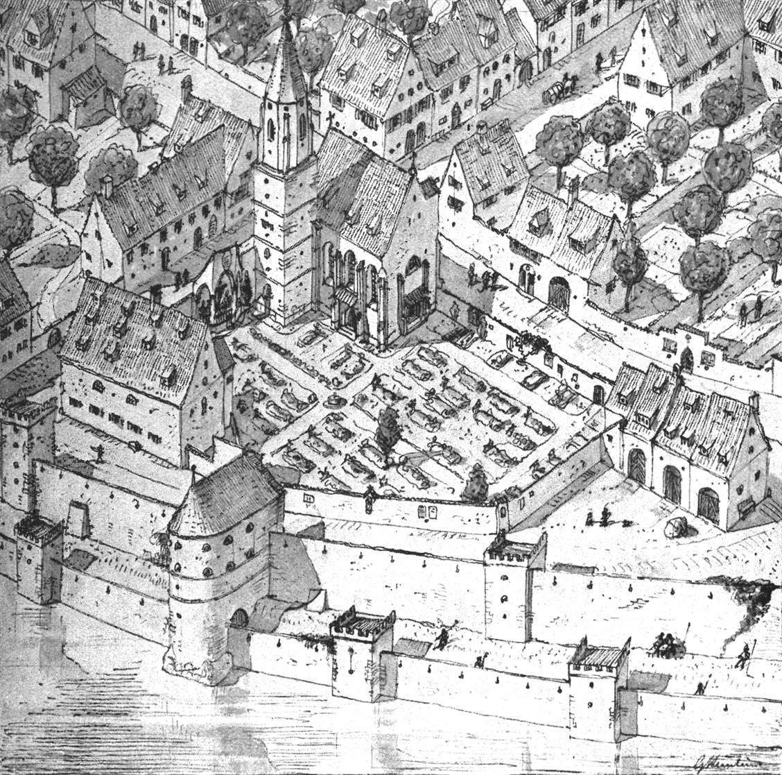 Der Frauen-Gottesacker und der Jungfernturm