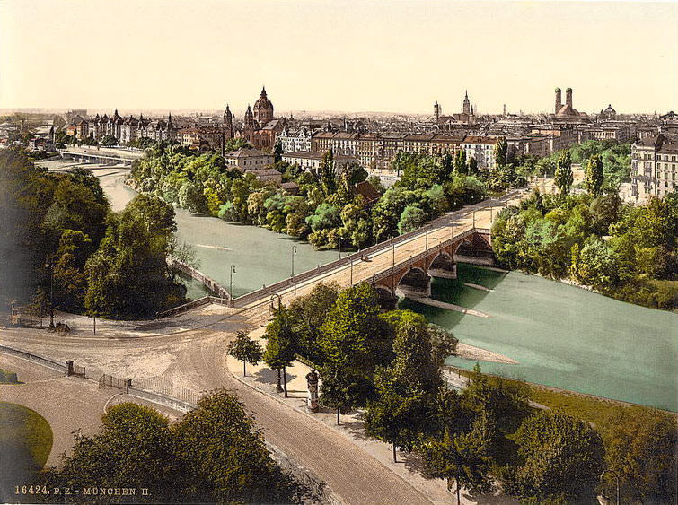 Maximiliansbrücke um 1900