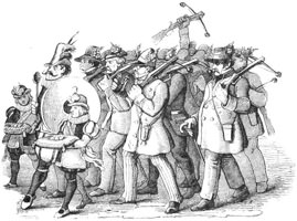 Auszug der Armbrustschützen zum Münchner Okoberf