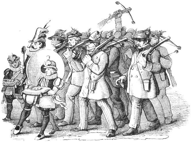 Auszug der Armbrustschützen zum Münchner Okoberf