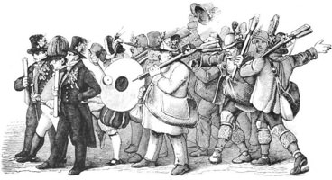 Gruppe von Büchsenschützen auf dem Oktoberfest