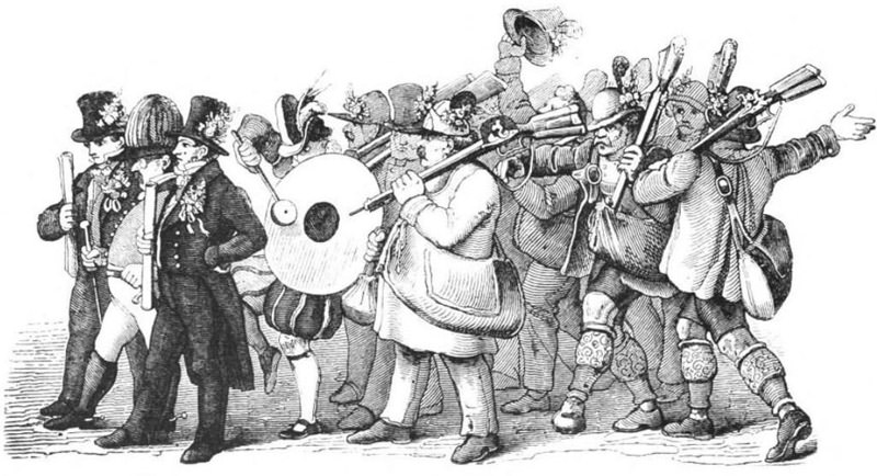 Gruppe von Büchsenschützen auf dem Oktoberfest