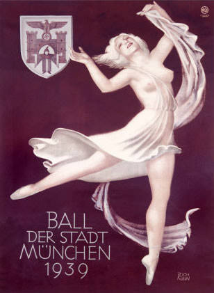 Plakat zum Ball der Stadt München 1938