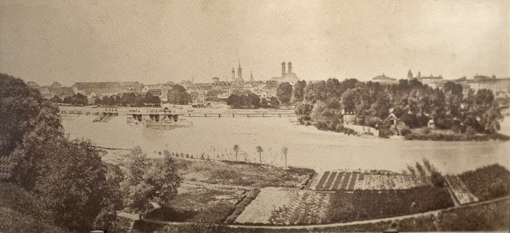 Panorama von München um 1870