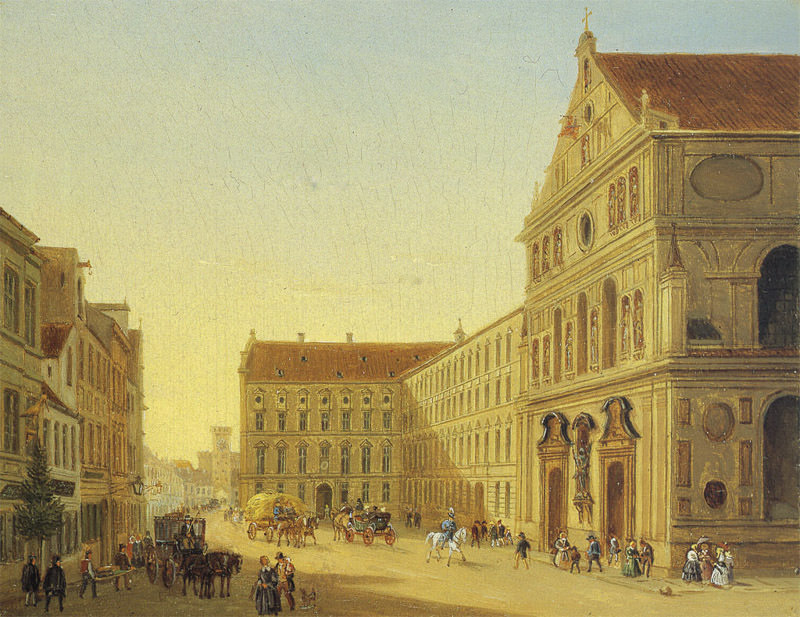 Neuhauser Straße mit der Michaelskirche