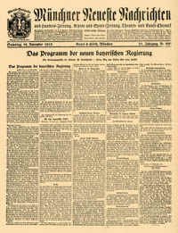  - Das Programm der neuen bayerischen Regierung